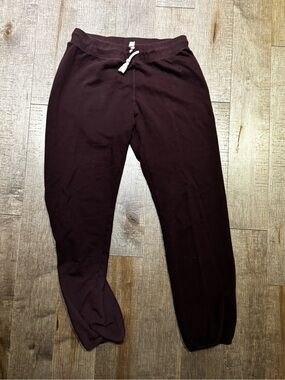 Women’s Drawstring Jogger Pants - Dark Burgundy